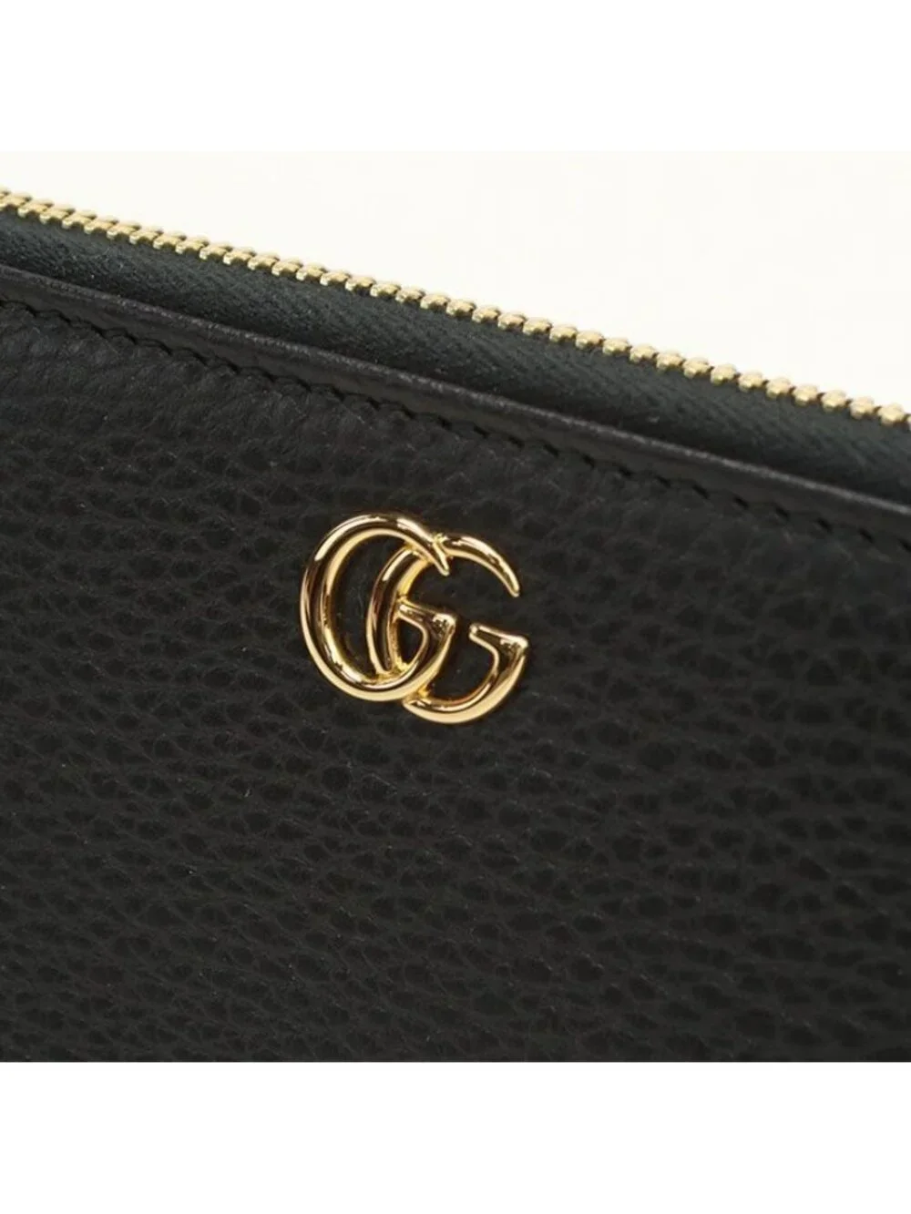 Gucci Double Wallet Zip Around Leather